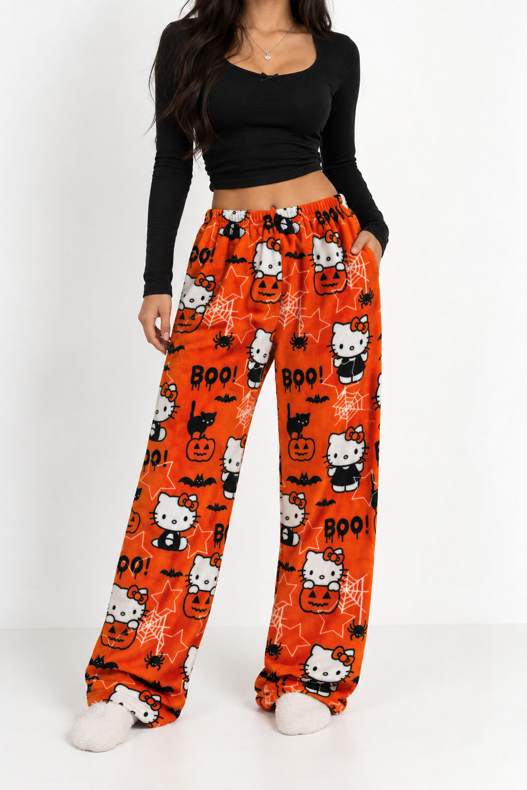 Nestura x Hello Kitty Spooky Pajama Pants