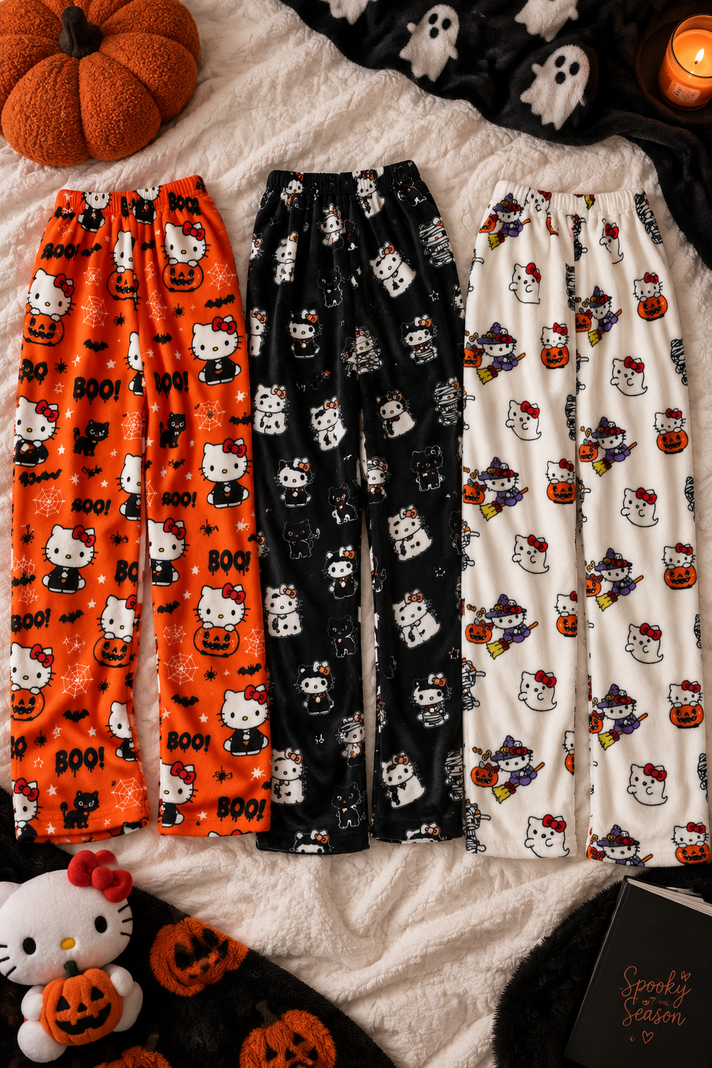 Nestura x Hello Kitty Spooky Pajama Pants